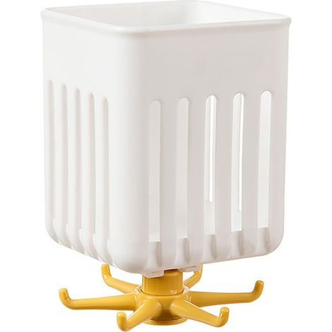 Crochet De Rangement Pivotant 360° - Boîte De Rangement Intégrée - Sans Perçage - Pour Ustensiles De Cuisine Et Baguettes - 1 Pièce (1/3)