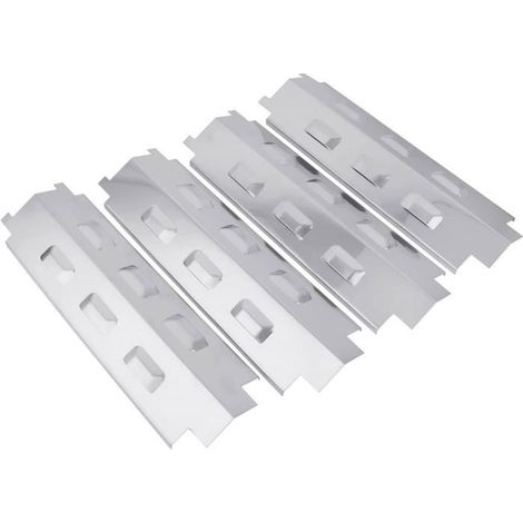 4 barres chauffantes Flavorizer, en acier inoxydable robuste, compatibles avec brûleurs Kenmore Thermos Outback Uniflame et la plupart des barbecues à gaz
