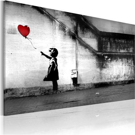 Quadro - speranza (Banksy) - 60x40 (1/4)