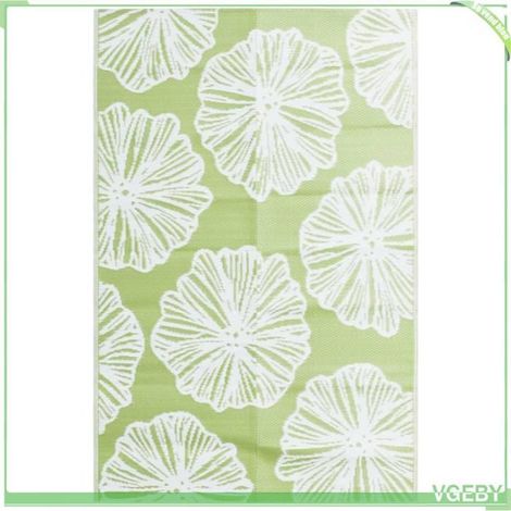 Tapis d'extérieur - FAFEICY - ARAKIL - 190 x 290 cm - Vert - Réversible, anti-UV (1/5)