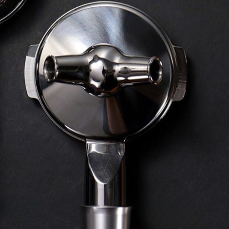Double bec verseur pour porte-filtre expresso 58 mm pour café double bec Convient pour Breville série 9, tête de groupe de 58 mm, design à double bec, poignée en bois, extraction professionnelle (1/5)