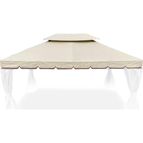 Telo copertura gazebo ricambio 3x4 da 380 gr/mq (1/4)