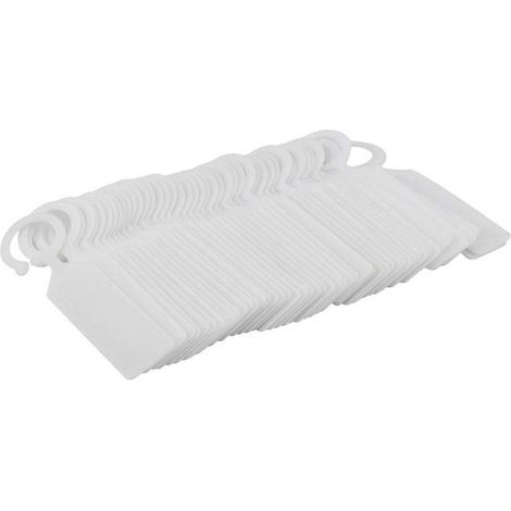 Dailygoods - Etichette per piante 100 pezzi - Marcatori per nomi riutilizzabili - Attrezzi da giardino - Cartellini di identificazione - Vivaio - Bianco - Etichette per semi (1/5)