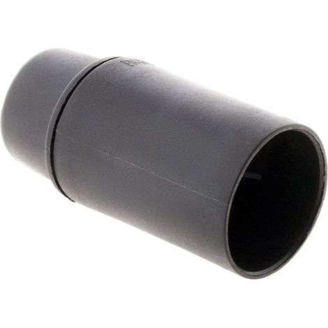 Douille E14 thermoplastique lisse ZENITECH Noir