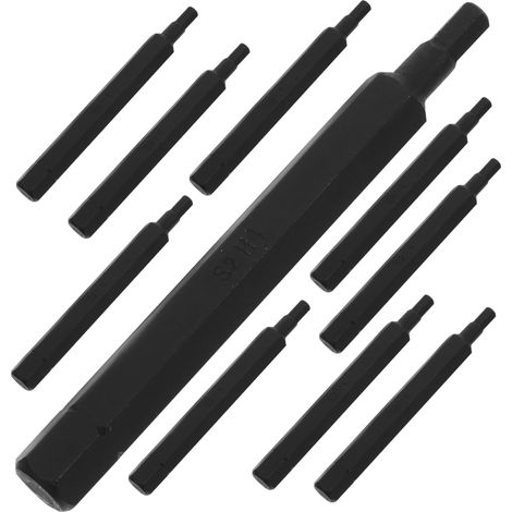 Kit de 10 tournevis hexagonaux en acier inoxydable avec coffre-fort portable (1/5)