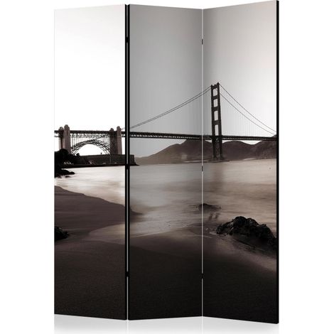 Paravent 3 Volets "San Francisco : Golden Gate Bridge" 135x172cm (1/2)