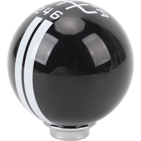 Pomello del cambio con 3 adattatori, impugnatura comoda, 6 marce, per cambio stile Shelby GT500, sfera rotonda Mustang 1967-2018, bianco e nero