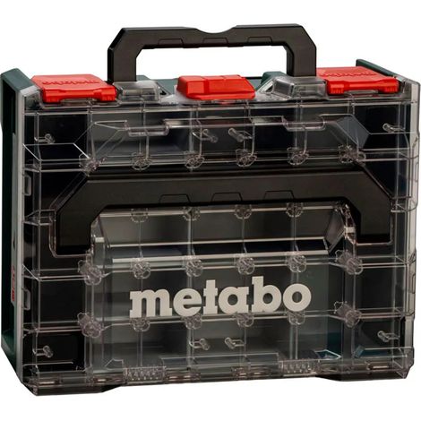 Organizzatore metabo metabox 100s 15 scatole trasparente ermetico