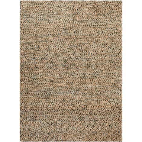 Tapis Rectangulaire Riviera en Jute et Coton, Décoration Intérieure, 120 x 170 cm - PANGIVO (1/5)