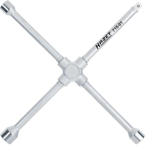Clé croisée 715-01 17x19x22x12,5 (1/2 pouce, carré) L420 mm x l420 mm
