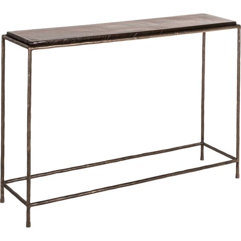 Console fine en verre et fer bronze - bronze (1/5)