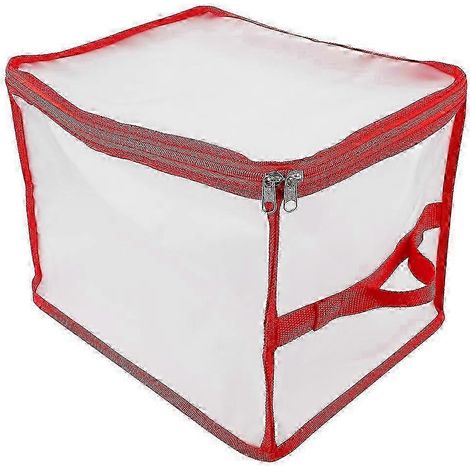 Sac de rangement transparent KIN33-1 pour décorations de Noël, fleurs et guirlandes lumineuses 2025 (1/5)