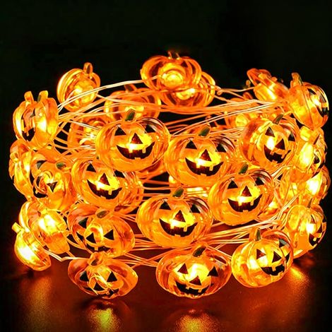 Décorations d'Halloween - Éclairage extérieur d'Halloween - Lumières citrouille - Lanternes d'Halloween - Éclairage d'Halloween - Lumières citrouille (1/5)