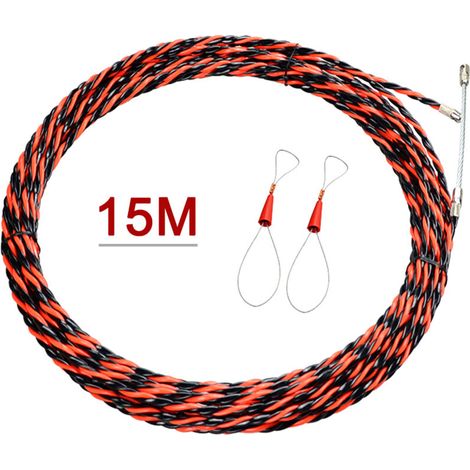 Enfile-fil Électrique 15m, Tire-câble Pour électricien, Outil De Tirage De Câbles, Accessoire De Construction (1/4)