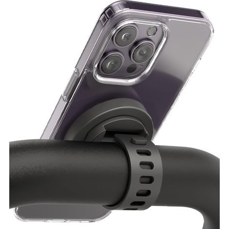 Grip-X – Magnetic Phone Holder for Bar/Handlebar, MagSafe Compatible for iPhone – Gym, Exercise Bike, Stroller, Trolley Handlebar (1/5)