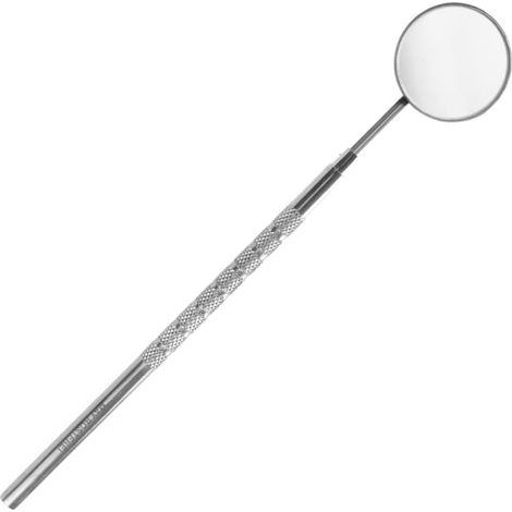 Miroir d'inspection dentaire - 1 pièce - Acier inoxydable - Grossissant et sans nickel - Usage professionnel et personnel - Diamètre 28 mm