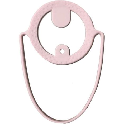 Porte-gobelet en silicone réutilisable pour boissons, transport pratique en voyage extérieur rose (1/5)