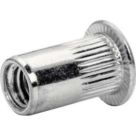 Tuercas remachables rapid cromado plata 20 piezas M5