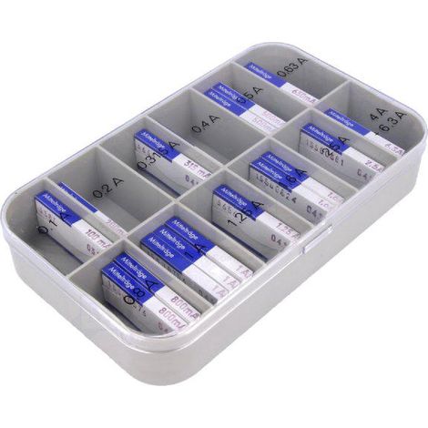 Kit 200x fusibles 5x20mm - 100mA6.3A - semi-differe