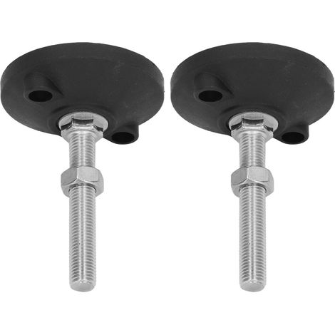 2PCS Pieds de Niveau Pivotants en Nylon Réglables, Filetage M16 pour Meubles Lourds