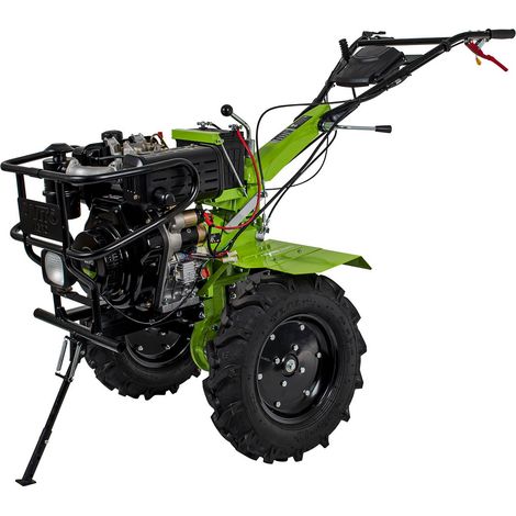 Vito – Motoculteur thermique diesel 12CV 456CC – Transmission directe – 8900W – Largeur de travail 145 cm – Butteur double et fraises renforcées