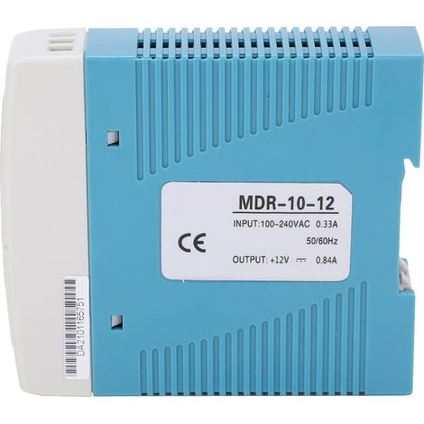 Alimentation industrielle rail DIN MDR-10-12 10W 12V 100-240VAC pour automate PLC capteur