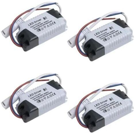 Lot de 4 Drivers LED 24V - Alimentation à intensité variable 8-24W - Transformateur étanche dimmable (1/4)