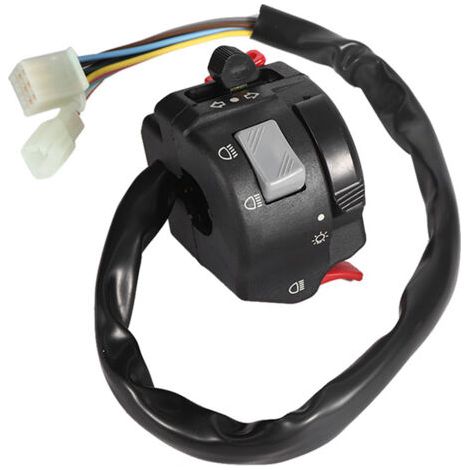 Commutateur de guidon universel 22mm – Interrupteur feux, klaxon, clignotants – Matériau anti-corrosion – Installation facile (1/5)
