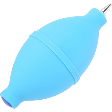 Souffleur d'air en caoutchouc pour le nettoyage des filtres et objectifs d'appareils photo numériques et des montres (bleu) (1/5)