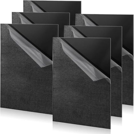 Lot de 10 plaques en plastique acrylique noir, 297 x 210 x 2 mm, pour signalétique, loisirs créatifs, peinture, présentoirs photo (1/5)