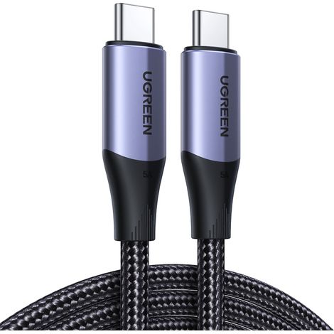 Cable USB-C 3.1 Gen 2 PD QC 100W 5A 1m negro