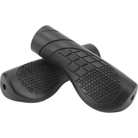 1 Paire Poignées Vélo Antidérapantes en Plastique avec Amorti pour VTT et Cyclisme Montagne (1/5)