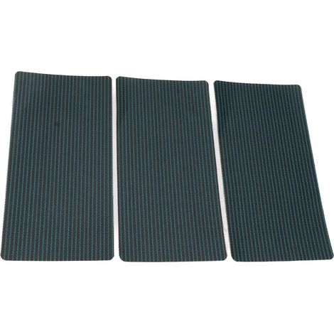 Kit de réparation piscine 3 pièces vert PP autocollant, patch adhésif pour couverture de piscine, taille S 10x20cm, rapiéçage étanche pour bâche et liner. (1/5)