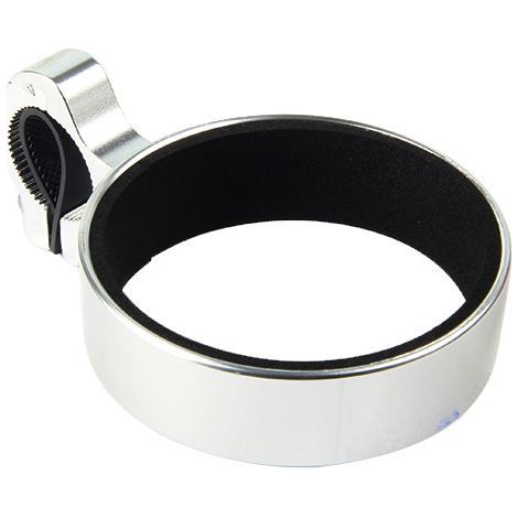 Porte-tasse à café/à thé au lait argenté en forme de vélo, en aluminium (1/3)