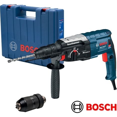 Trapano martello demolitore/Tassellatore 28mm 850W SDS Plus + mandrino cremagliera Bosch - GBH 2-28 DFV Professional