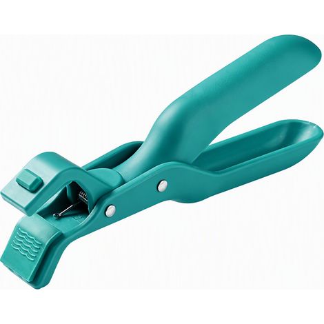 Pince anti-brûlure à levier pour bols et assiettes, plastique vert (1/5)