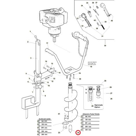 Puntale punta trivella ORIGINALE ACTIVE trivella modelli t143 - t152 021042