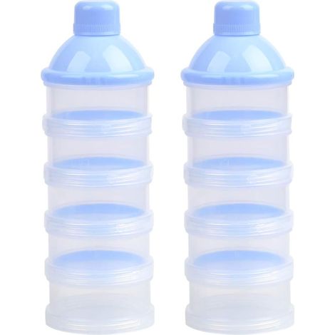 Distributeur de lait en poudre portable à 4 couches 2PCS
