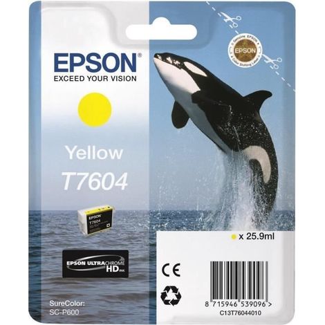 Cartuccia Originale Epson T7604 Nero Giallo per Stampanti Epson Serie S8405695 (1/5)