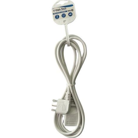 HIGH-TECH PROLUNGA 3MT - 16A 2P+T PRESA P17/11 BIP 10/16A C/PROTEZIONE BAMBINI BIANCA MATERIALE ELETTRICO