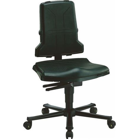 Chaise de bureau tournante Sintec B Roulettes PP ESD gris 430-580mm (1/4)