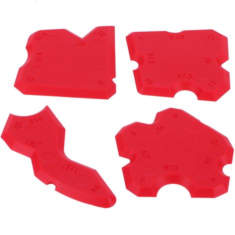 Racleur angulaire pour mastic verre, spatule enlève-résidu adhésif, outil aquarium porte fenêtre quincaillerie (1/5)