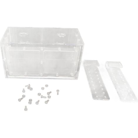 Boîte d'isolement pour l'élevage de poissons avec côté en maille transparente, adaptée aux aquariums et aux petits poissons (201011 cm, 7,93,94,3 pouces). (1/4)