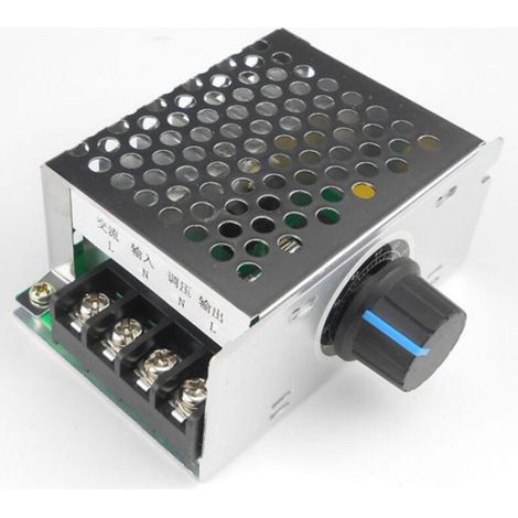 Régulateur de moteur monophasé 220V AC, variateur de vitesse du moteur du ventilateur, variateur d'intensité et régulateur de (1/4)