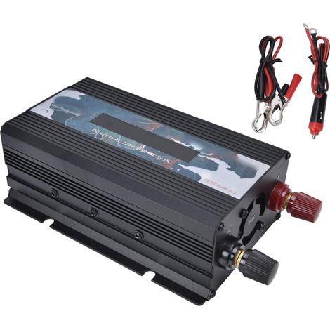 Onduleur à Onde sinusoïdale Pure 3000 W, onduleur DC 12 V à 220 V AC avec Adaptateur de Voiture et Prise AC convertisseur de Puissance Multifonctionnel pour la Maison, RV, Camion (1/5)