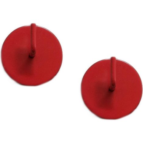 Supports Adhésifs Tringle Rideau Ateliers28 - Rouge (1/3)