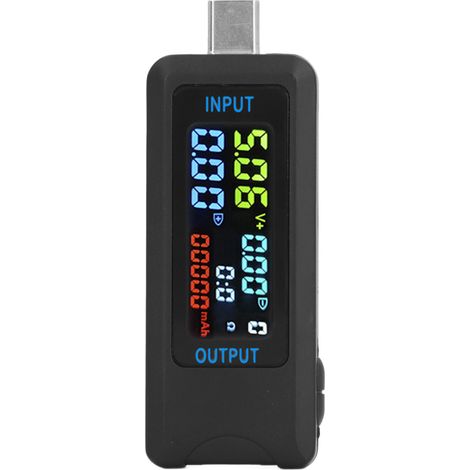 Tester USB Type-C 6527 - Mesure Volt, Ampère, Pouissance, Température pour Enthousiastes Électroniques - Affichage IPS 4 Digits Bidirectionnel 5-36V (1/4)