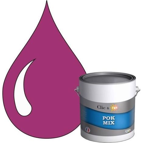 Peinture d'Accroche et Finition 2 en 1 - POK - POK MIX Violet - Acrylique Satinée - 3L - RAL 4006 (1/4)