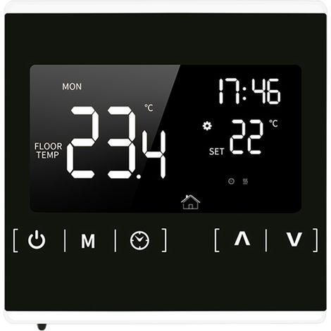 Thermostat intelligent à écran tactile LCD pour système de chauffage au sol électrique programmable à domicile Thermorégulateur AC 85-250V Contrôleur de température (1/5)
