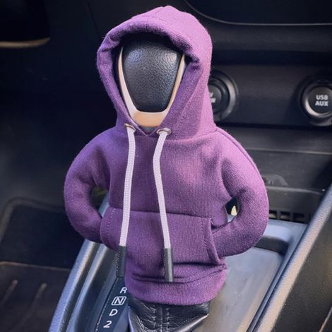 Capuche de Levier de Vitesse, Couverture de Bouton de Changement de Vitesse de Voiture, Couverture de Bouton de Vitesse Sweat-shirt Bricolage, Protection Universelle Levier Vitesse Bouton Automatique (1/5)